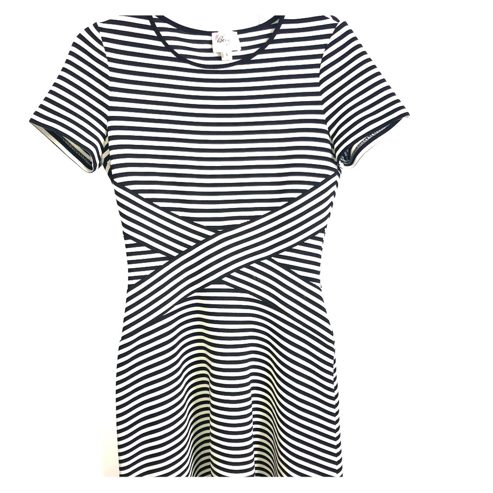 Beige by Eci black white dress